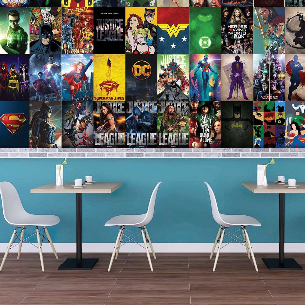 DC COMICS - Set 50 Poster A4 dán tường trang trí