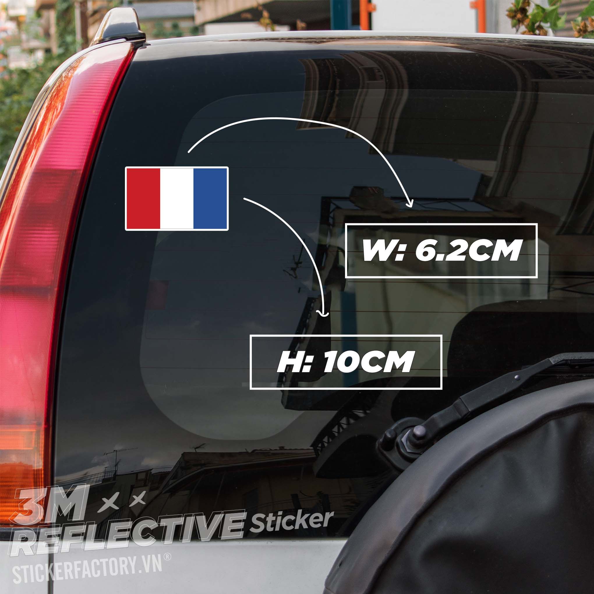 FRANCE FLAG 3M - Reflective Sticker Die-cut