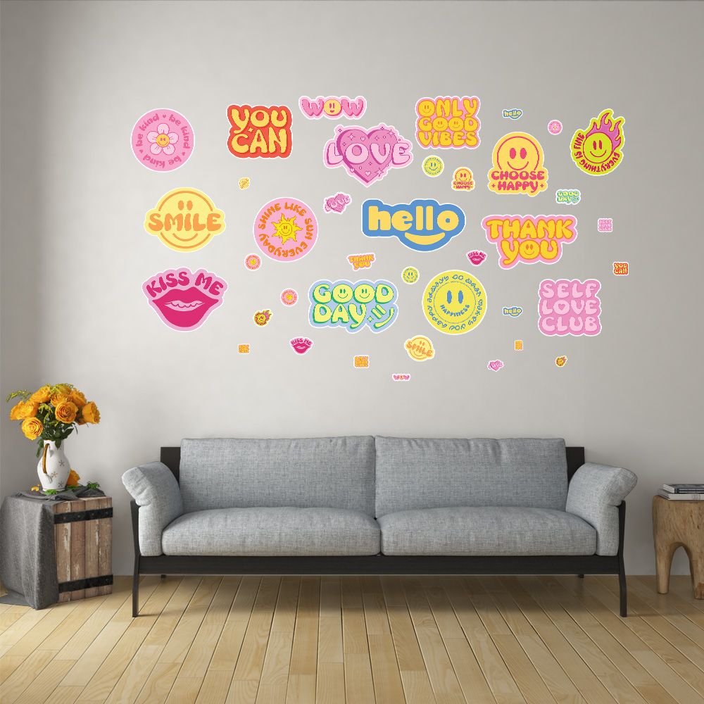 COOL TRENDY SMILE - Decoration Sticker