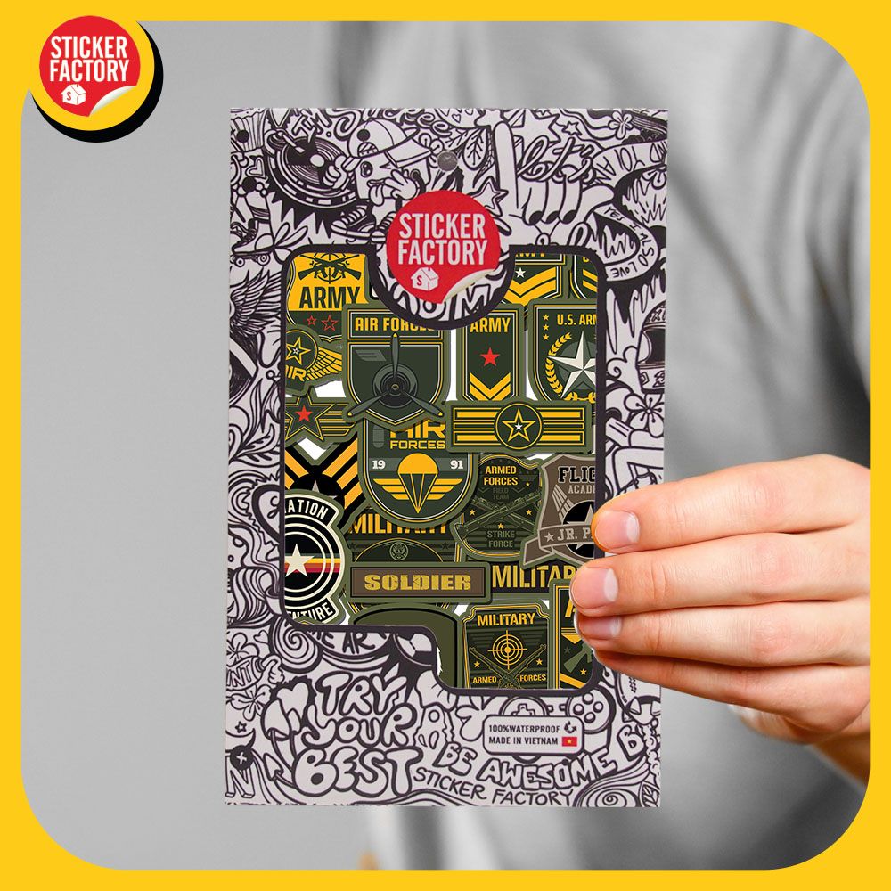 Army - Set 30 sticker hình dán