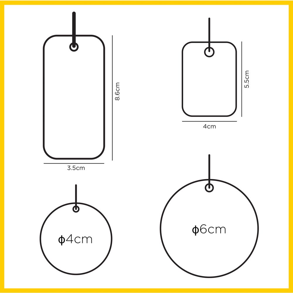 Tag giấy treo đục lỗ - Giấy C300 - In 2 mặt - Cán mờ