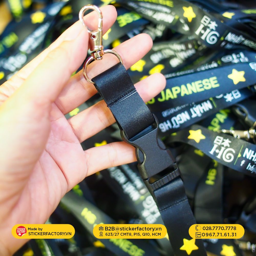 Dây đeo thẻ bảng tên in theo yêu cầu - Custom Keychain Lanyard