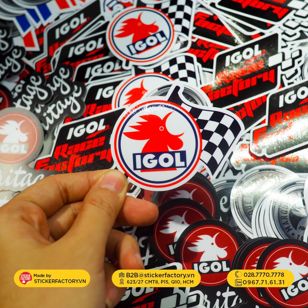 Sticker vinyl cắt rời từng con - Diecut sticker