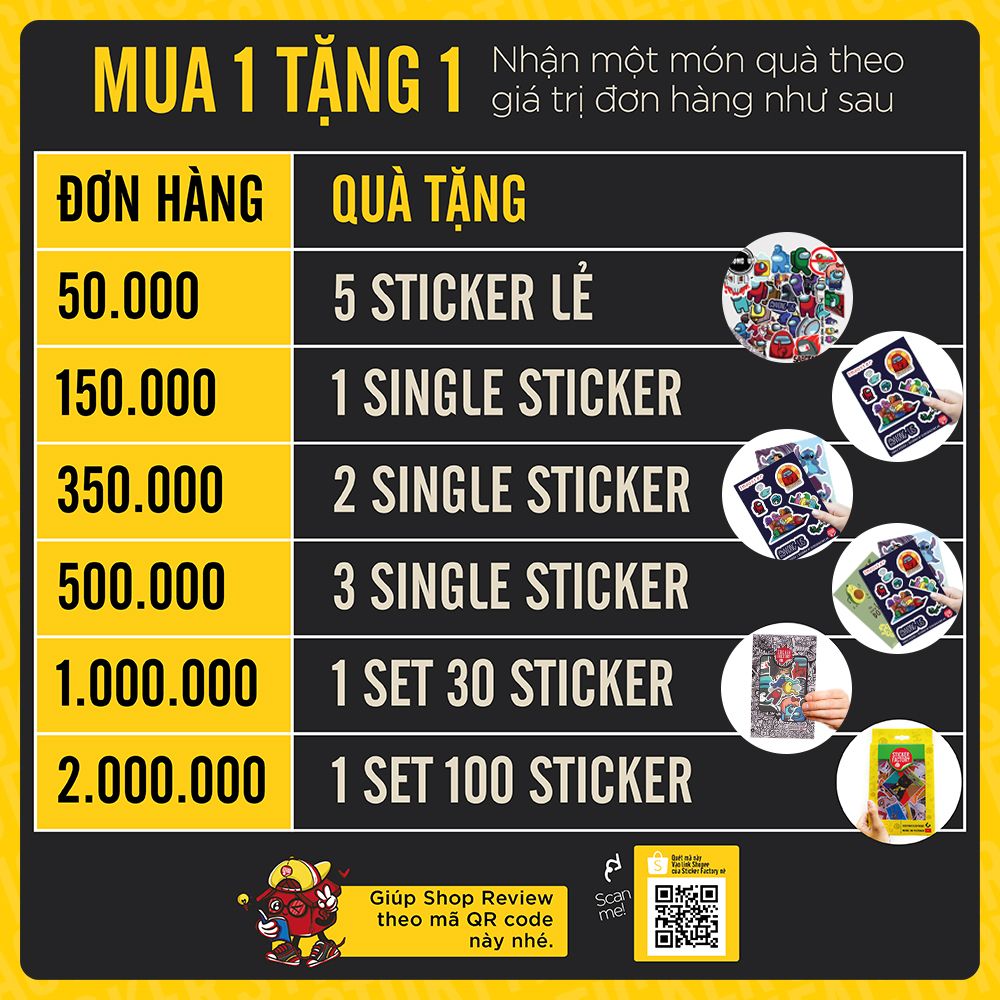 Harry Potter - Set 30 sticker hình dán