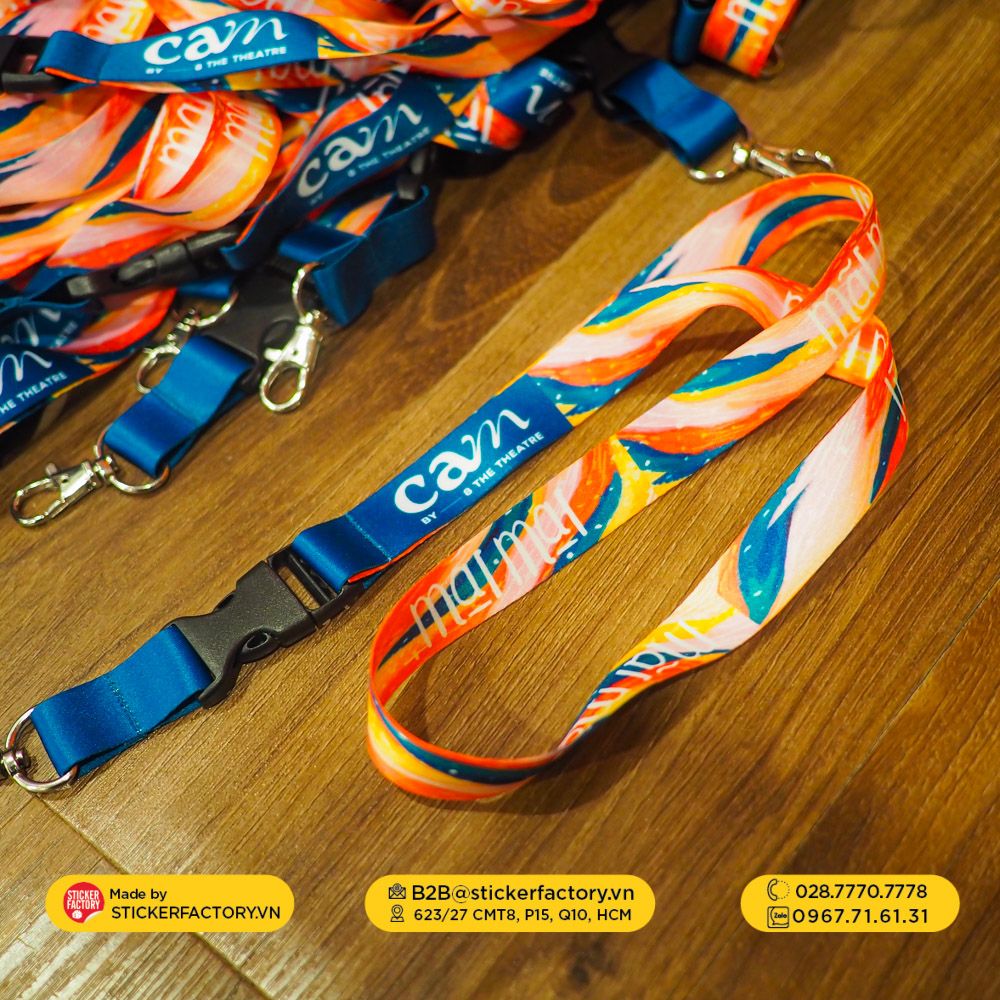 Dây đeo thẻ bảng tên in theo yêu cầu - Custom Keychain Lanyard