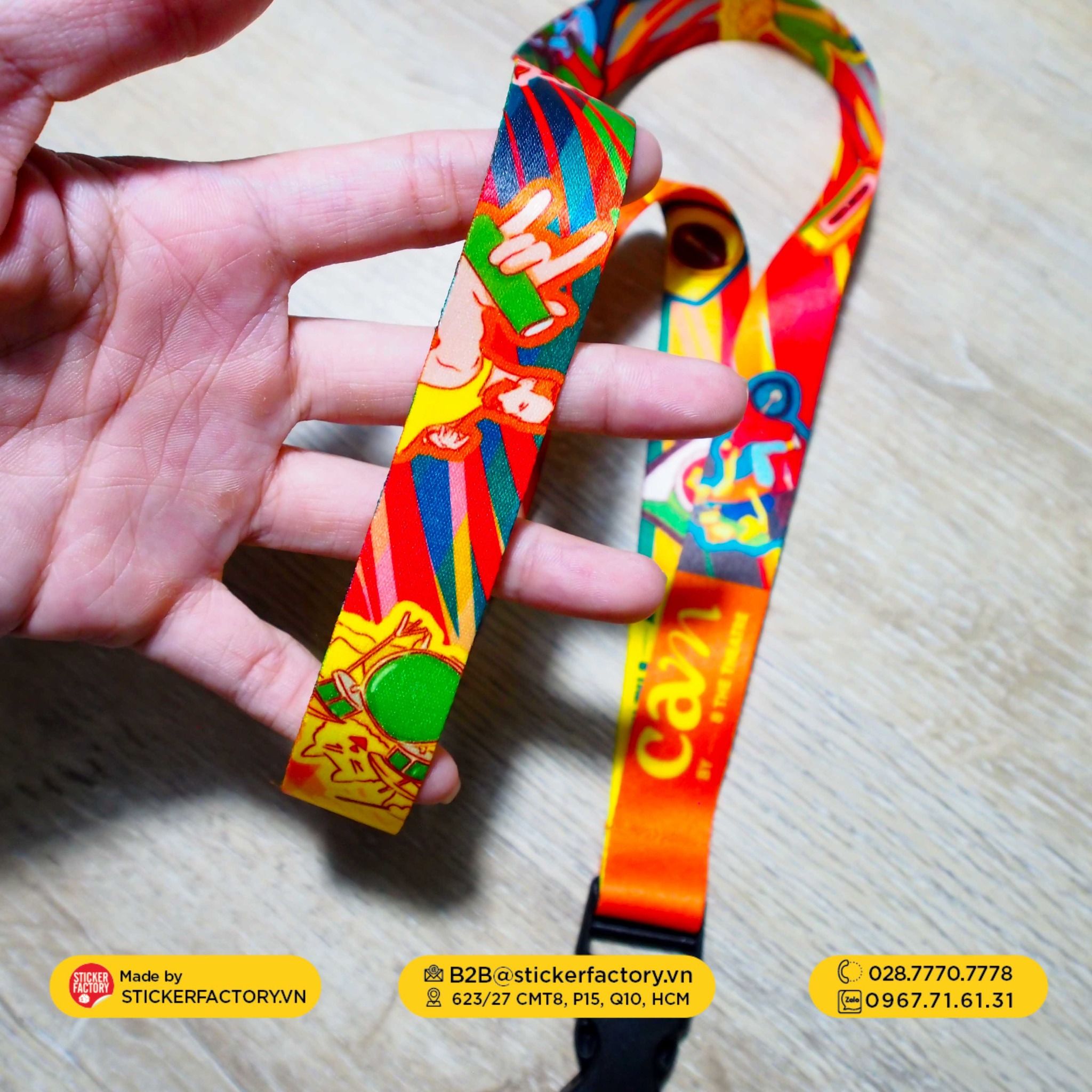 Dây đeo thẻ bảng tên in theo yêu cầu - Custom Keychain Lanyard