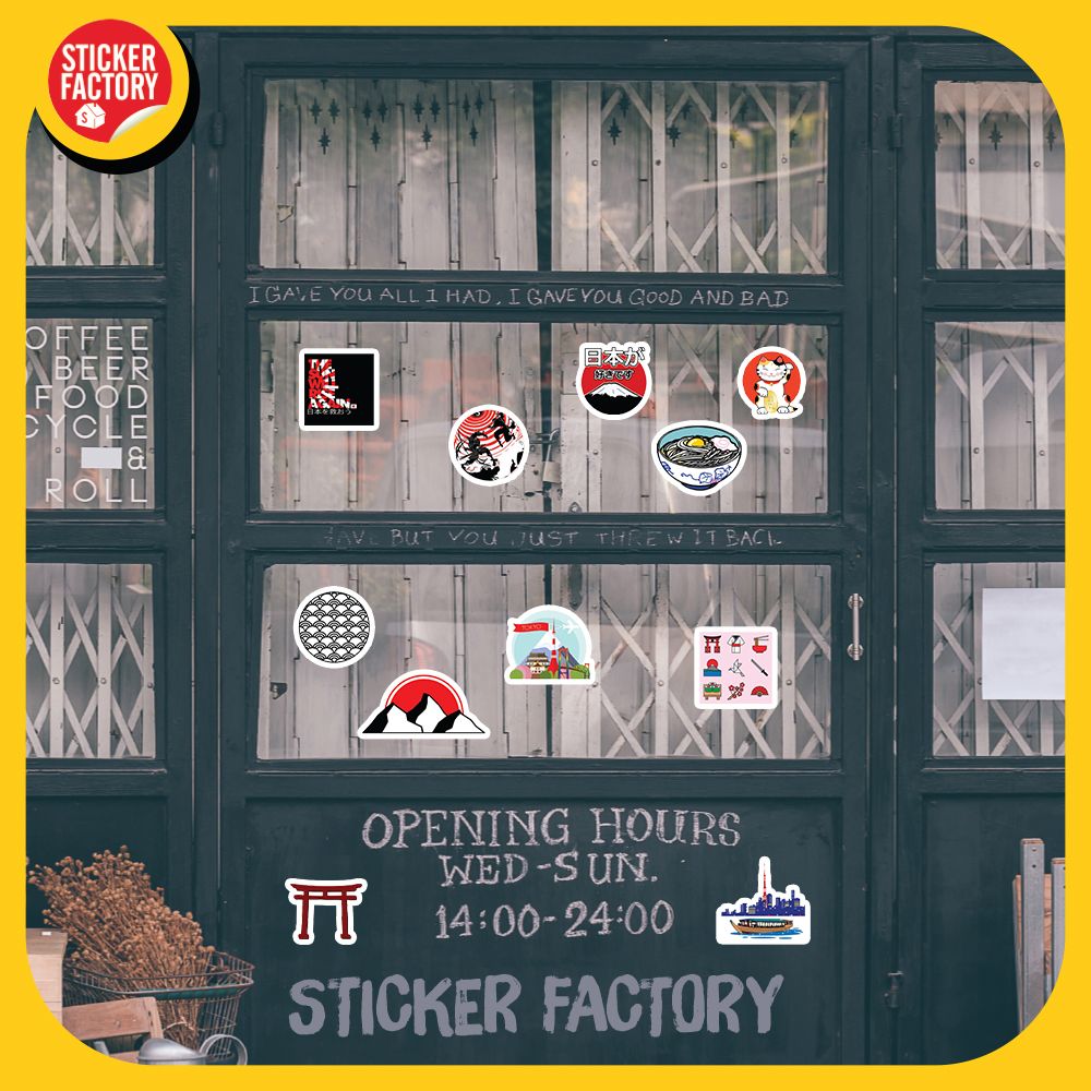 Nhật Bản Japan - Set 100 sticker hình dán