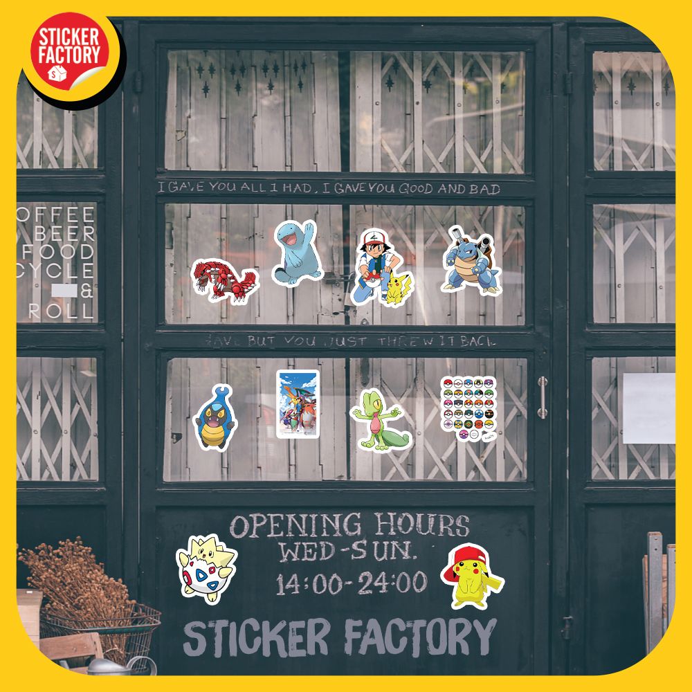 Pokemon - Set 100 sticker hình dán