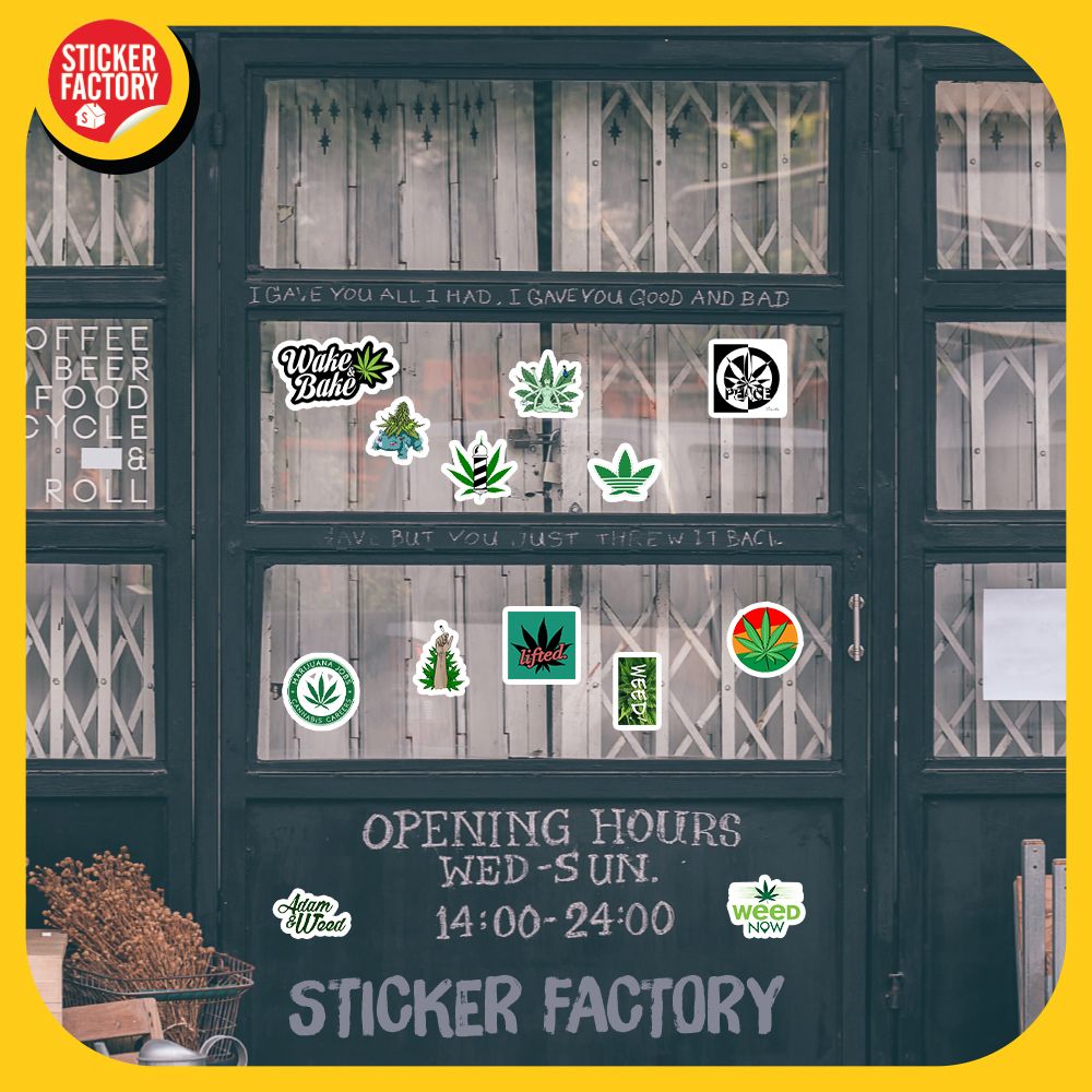 Weed - Set 100 sticker hình dán