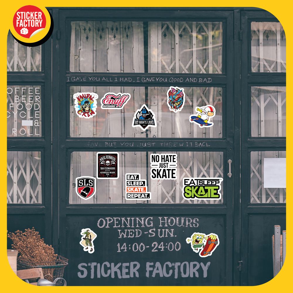 Skate Board - Set 100 sticker hình dán