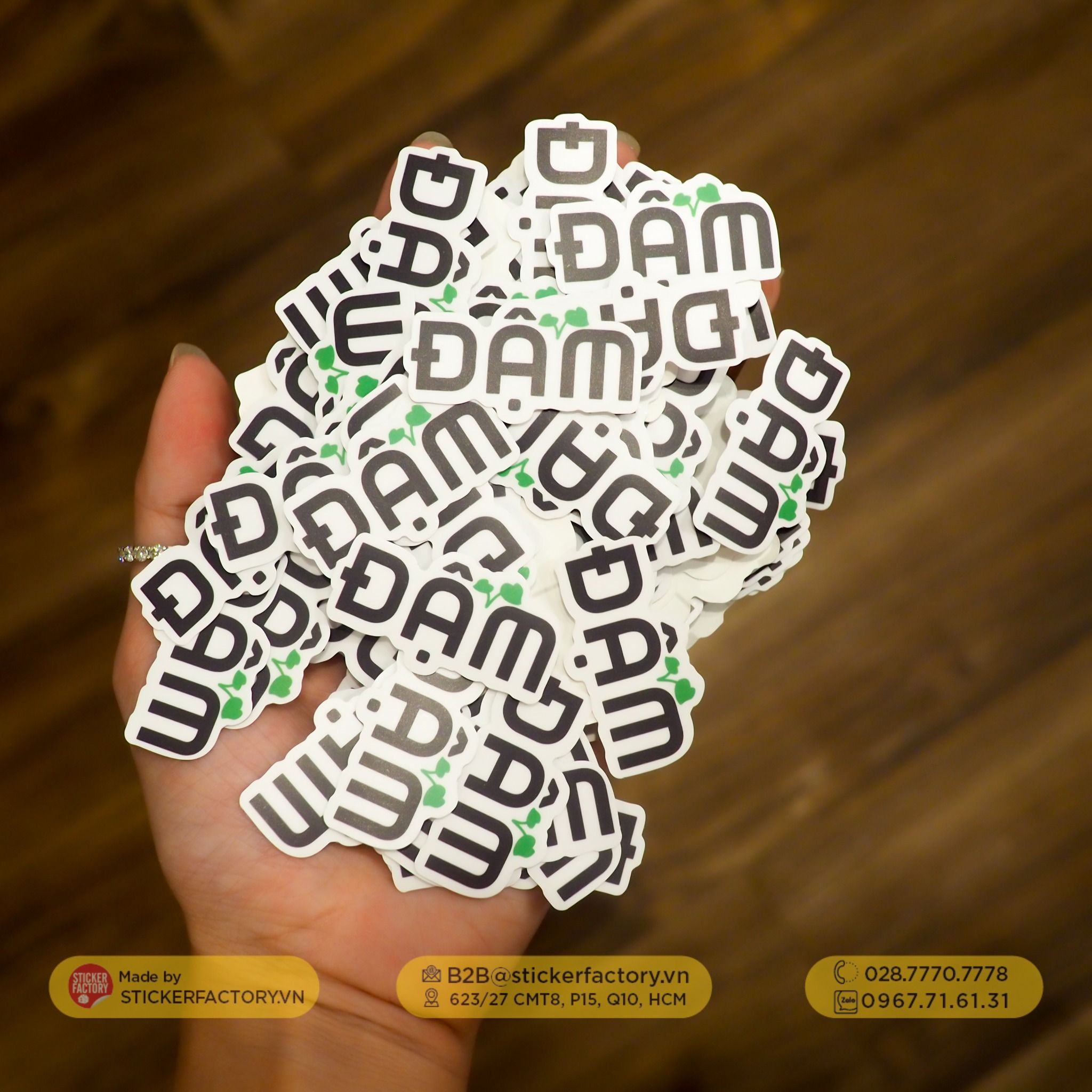 Sticker vinyl cắt rời từng con - Diecut sticker