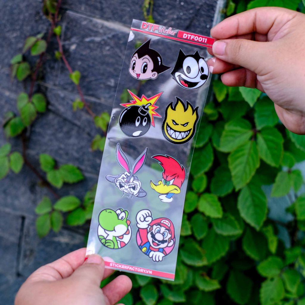 DTF0011 Sticker UV DTF nổi 3D không nền