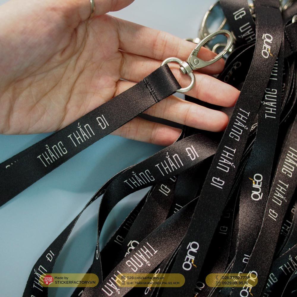 Dây đeo thẻ bảng tên in theo yêu cầu - Custom Keychain Lanyard