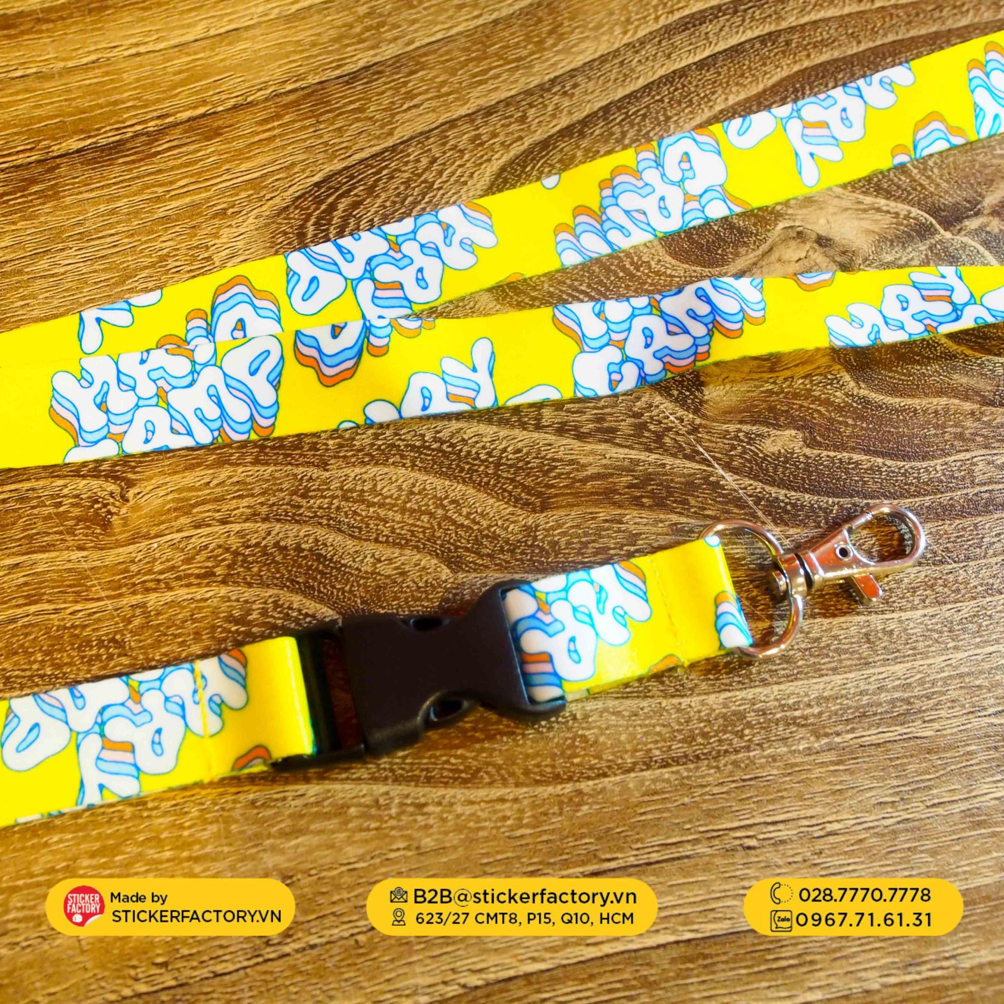 Dây đeo thẻ bảng tên in theo yêu cầu - Custom Keychain Lanyard