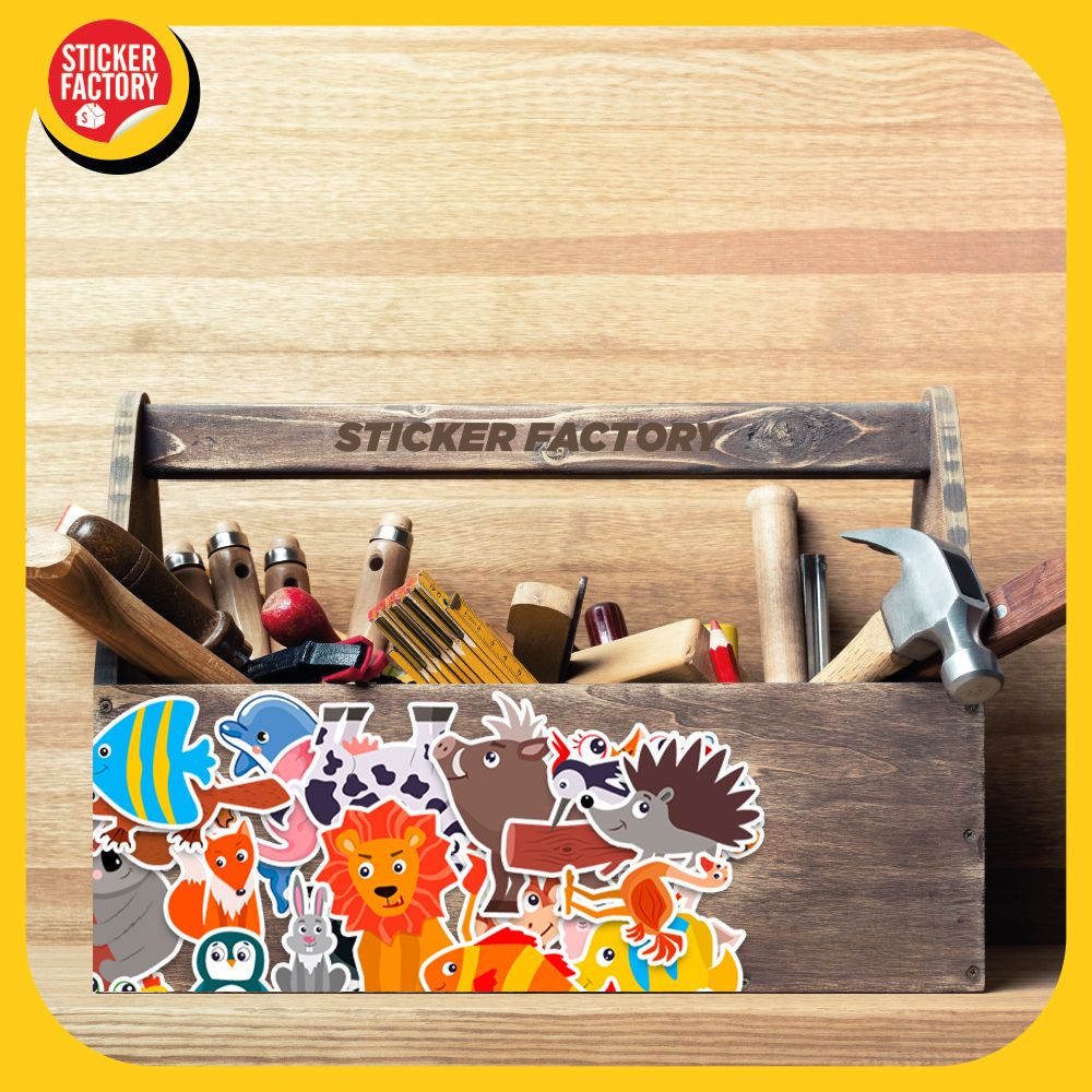 Set 100 Sticker hình dán động vật - Animals Muôn Thú