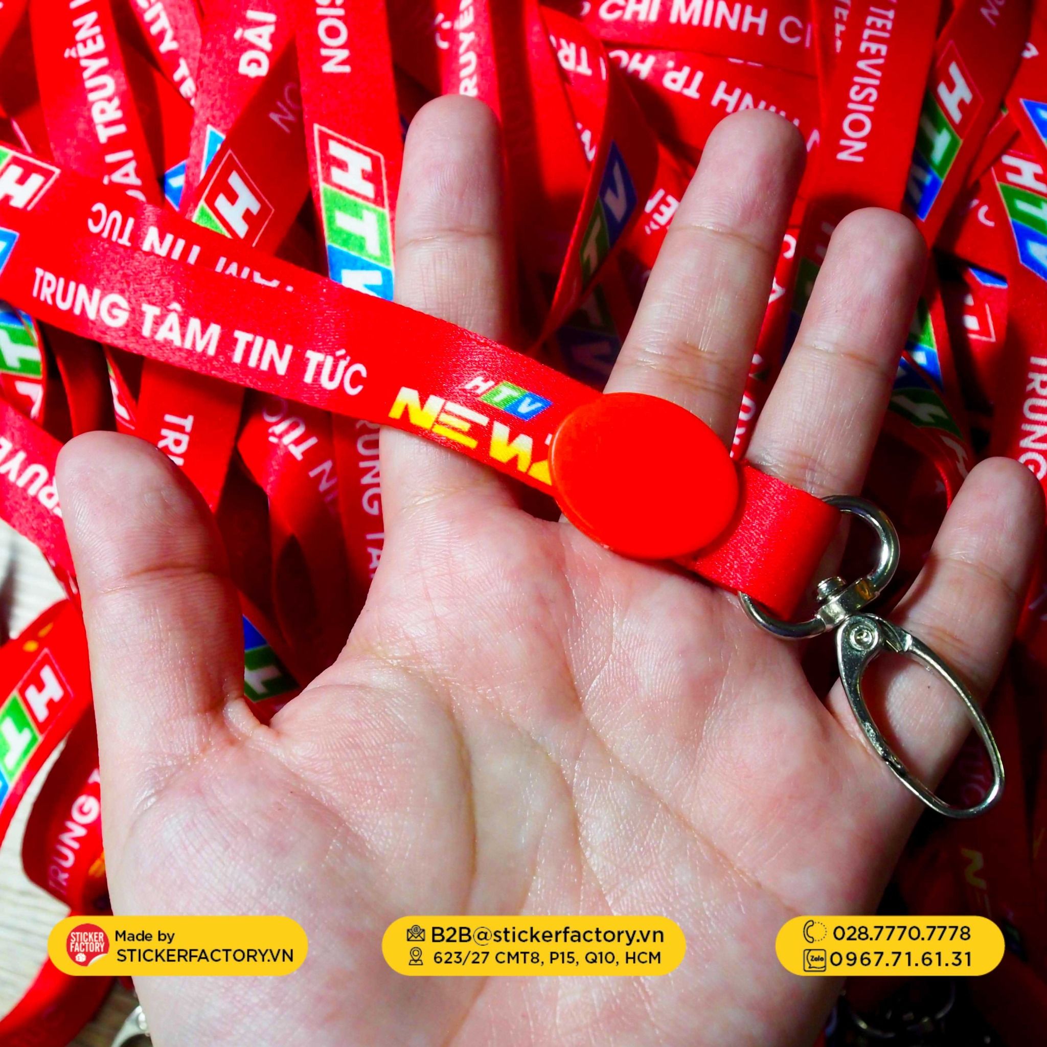 Dây đeo thẻ bảng tên in theo yêu cầu - Custom Keychain Lanyard