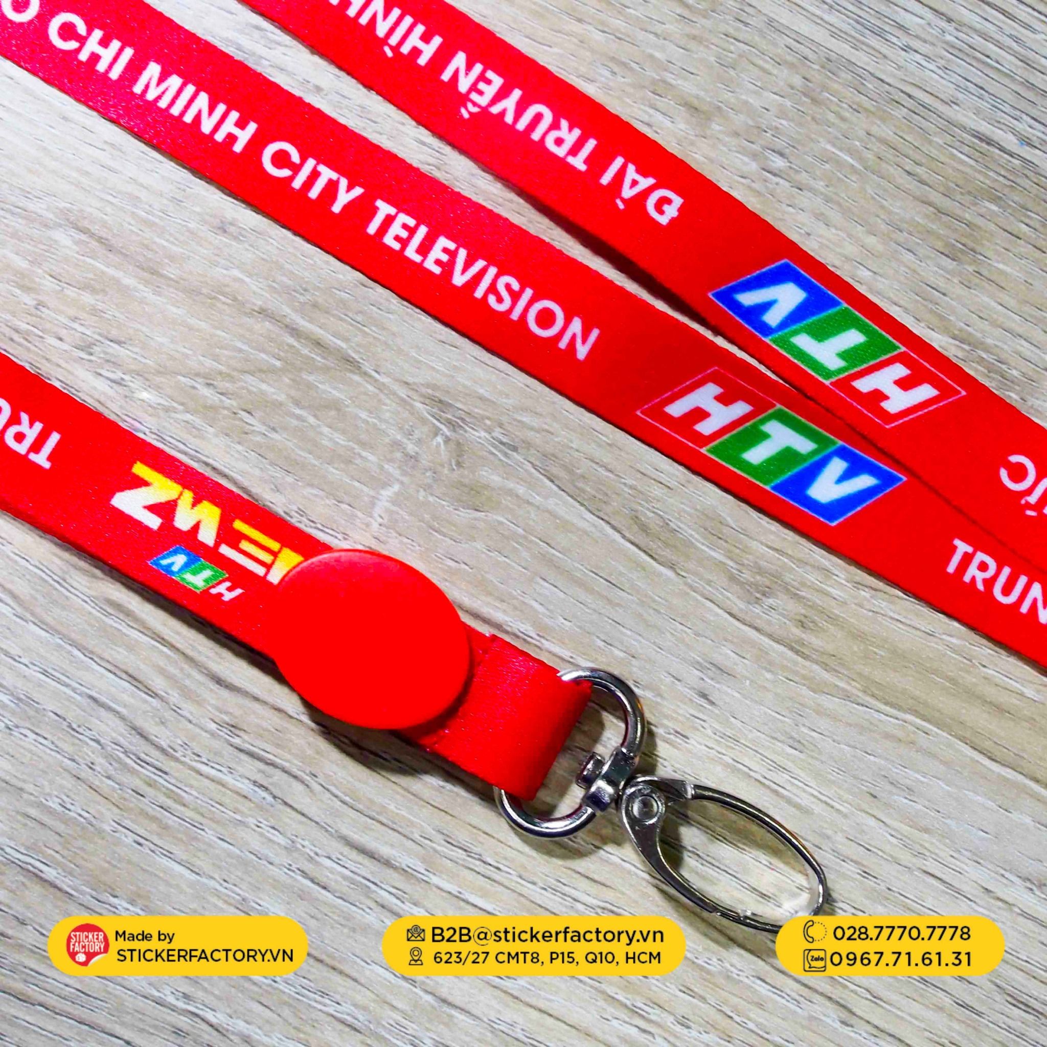 Dây đeo thẻ bảng tên in theo yêu cầu - Custom Keychain Lanyard