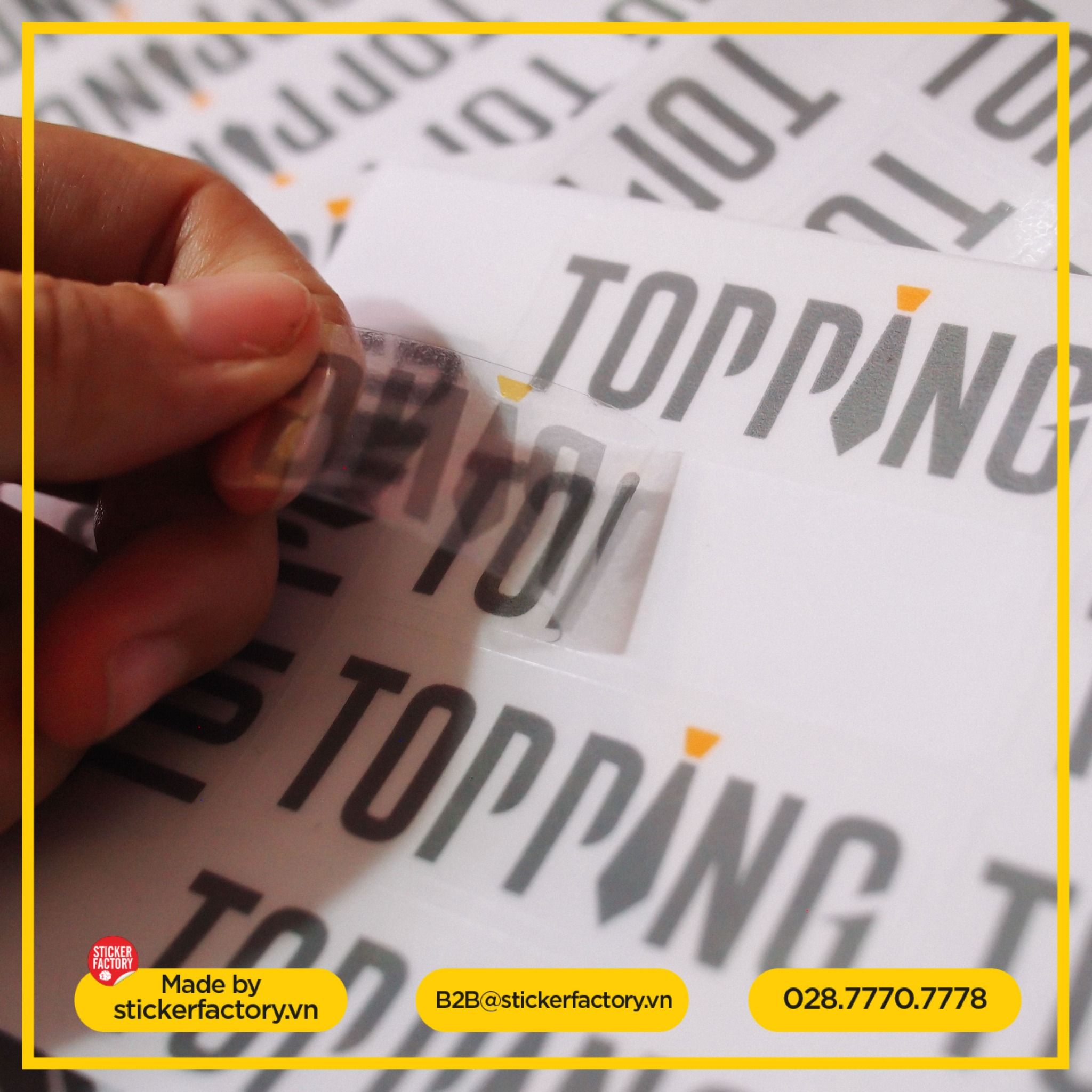 Sticker vinyl trong suốt