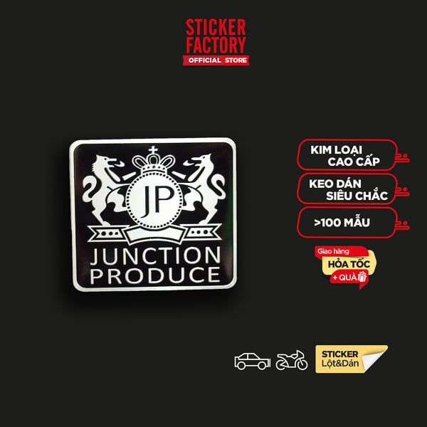 Junction Produce - Sticker metal hình dán kim loại