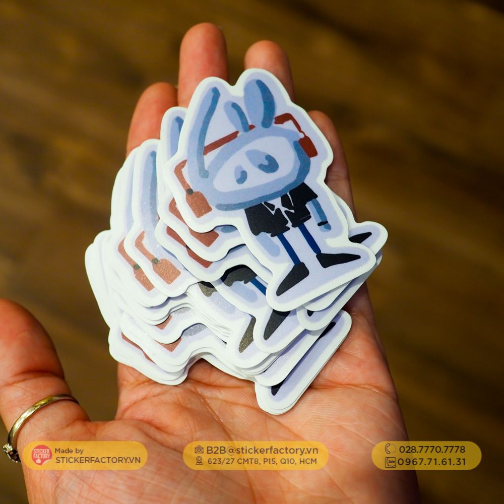 Sticker vinyl cắt rời từng con - Diecut sticker