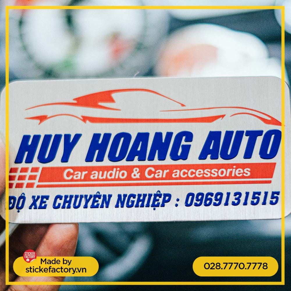 Sticker nhôm cao cấp in theo yêu cầu