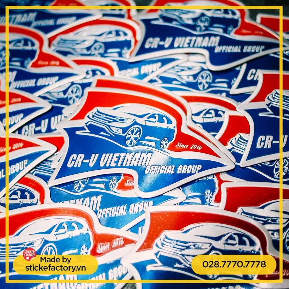 Sticker Metal kim loại (Customize)