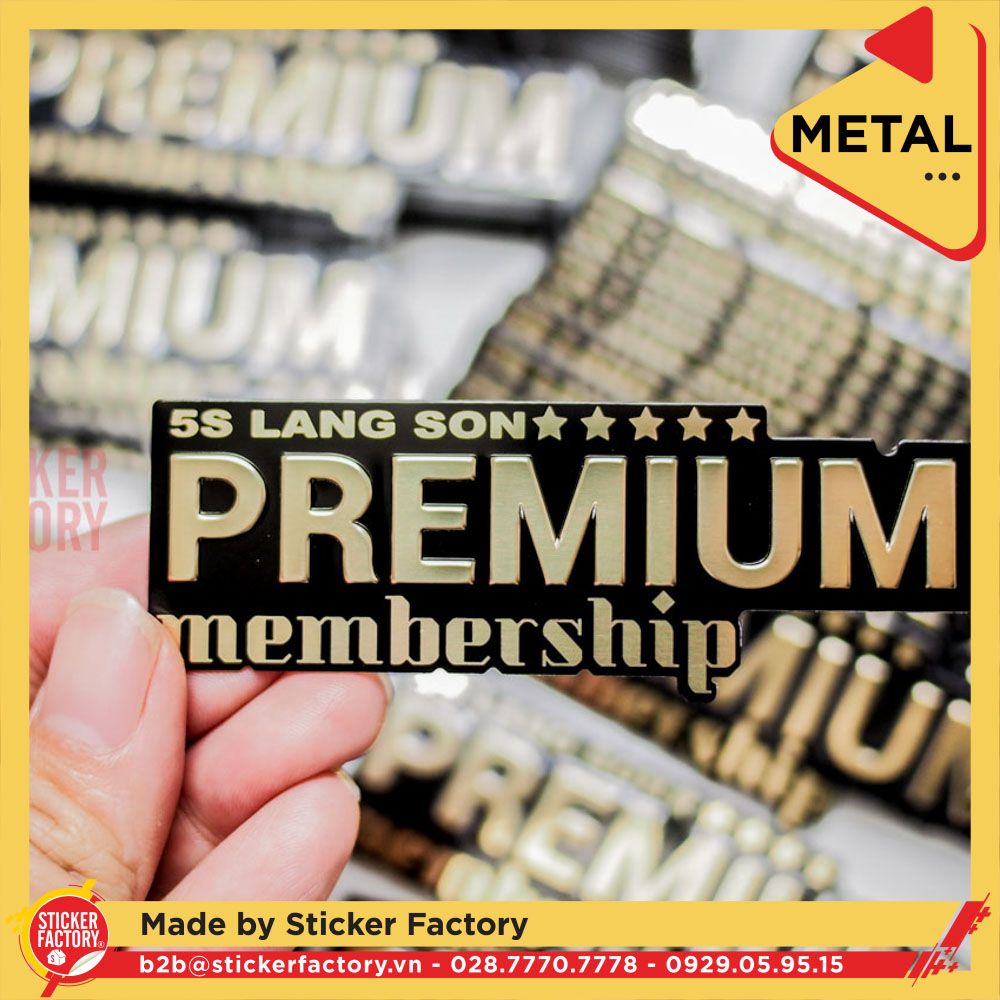 Sticker Metal kim loại (Customize)