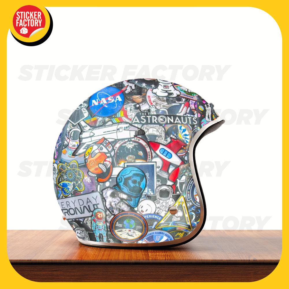 Astronaut Phi hành gia vũ trụ - Set 100 sticker hình dán