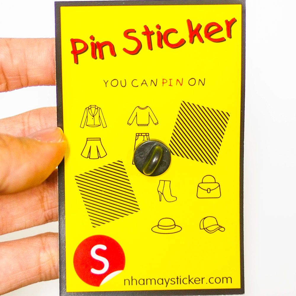 Bể cá vàng - Pin sticker ghim cài áo