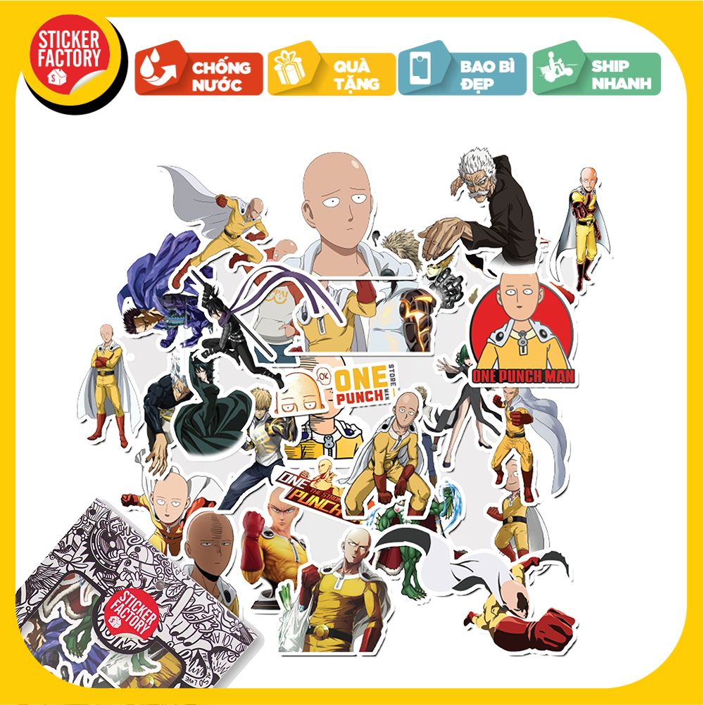 One-Punch Man - Set 30 sticker hình dán