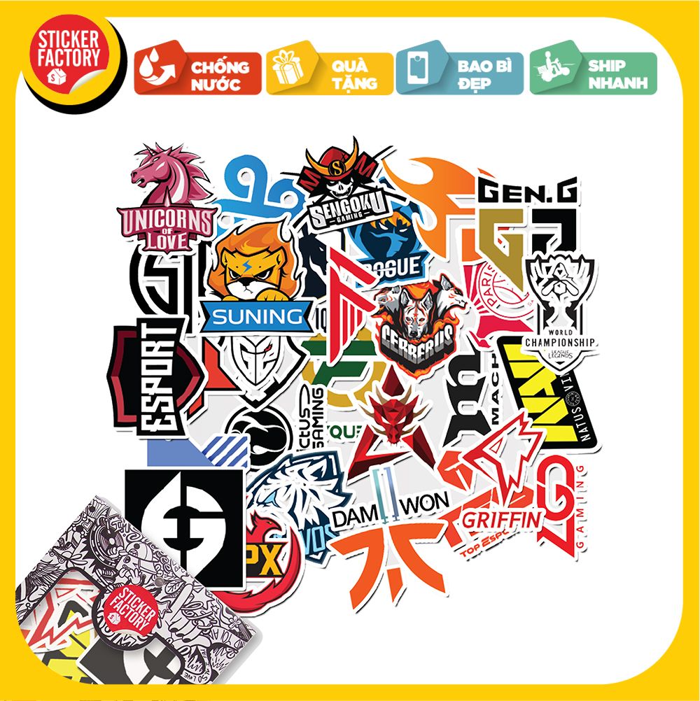 Esport Logo - Set 30 sticker hình dán