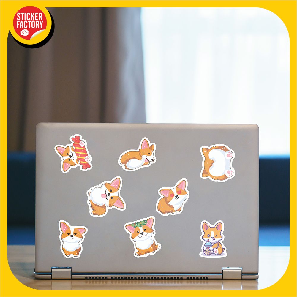 Corgi chó - Set 30 sticker hình dán