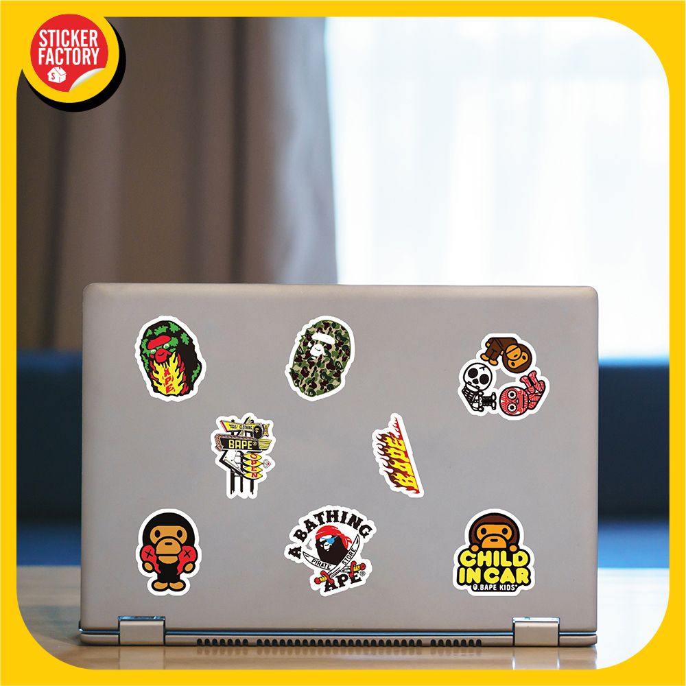 Bape - Set 30 sticker hình dán