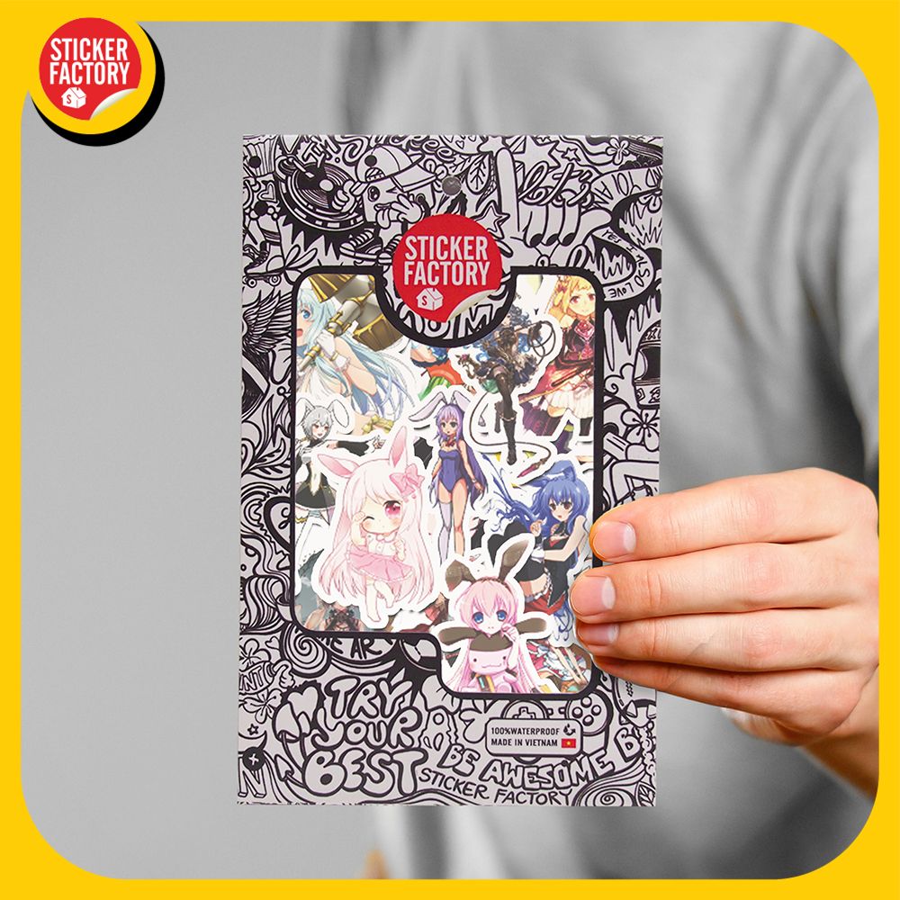 Bunny Girl Anime - Set 30 sticker hình dán