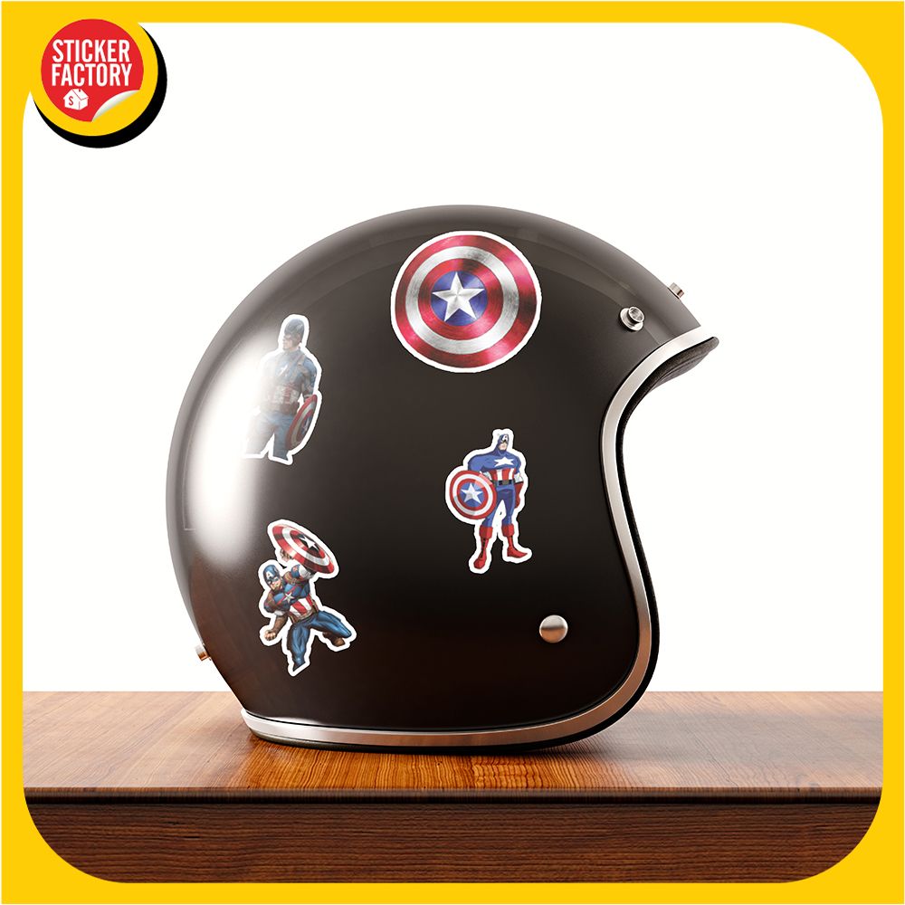 Captain American - Set 30 sticker hình dán