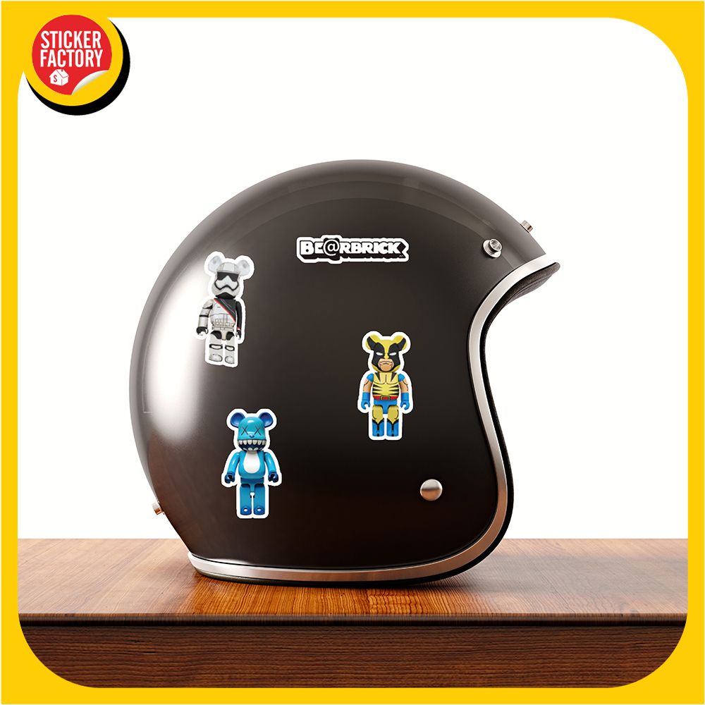 Bearbrick - Set 30 sticker hình dán