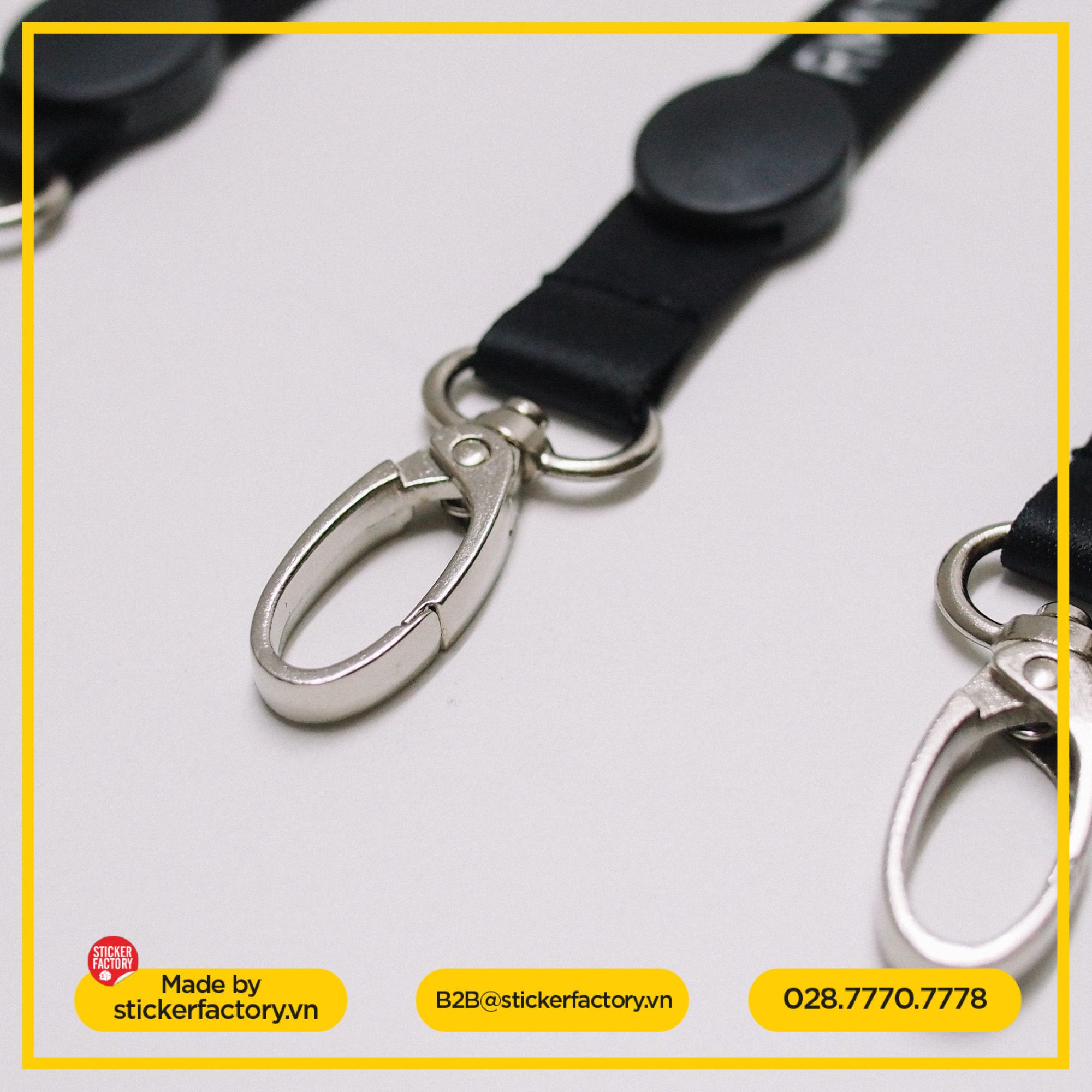 Dây đeo thẻ bảng tên in theo yêu cầu - Custom Keychain Lanyard