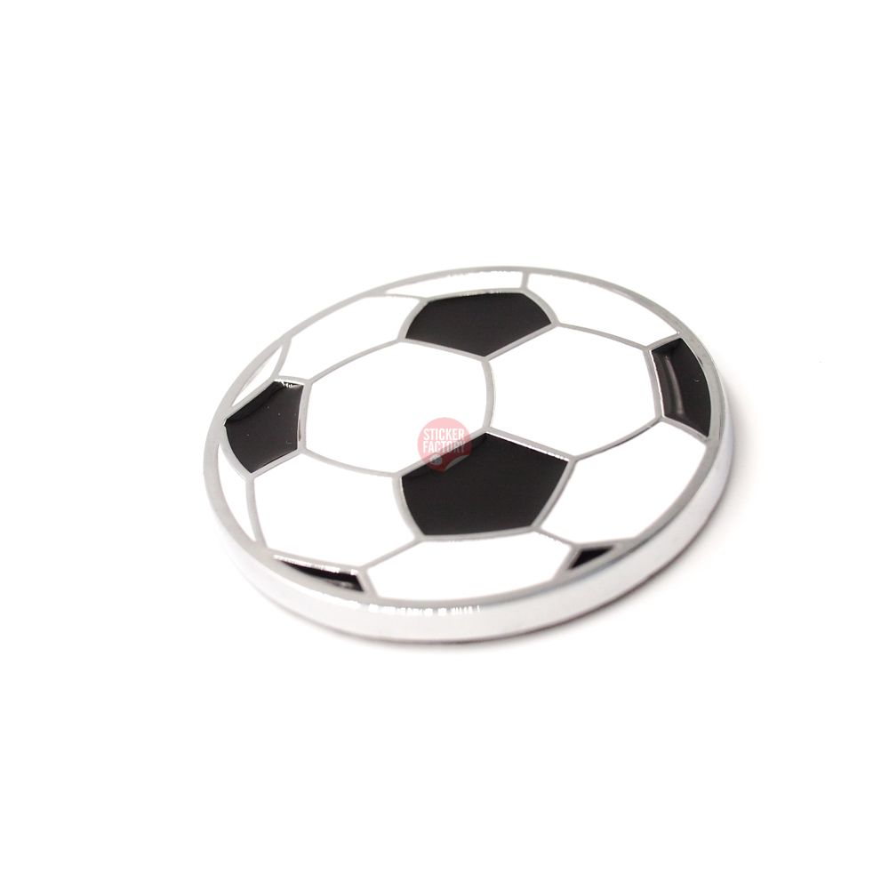 Football quả bóng 5.5cm - Sticker hình dán metal kim loại 3D