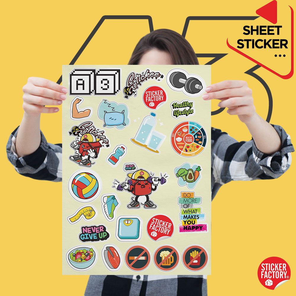 Sticker sheet vinyl