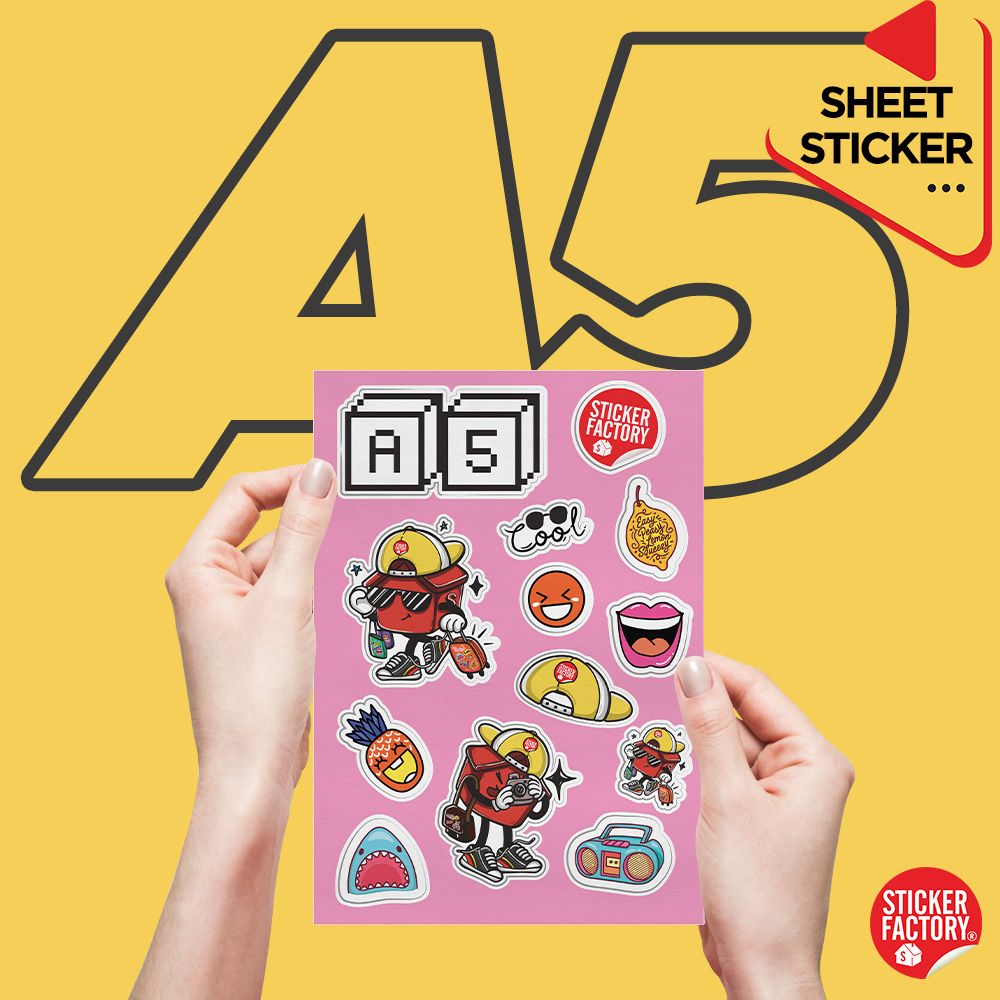 Sticker sheet vinyl