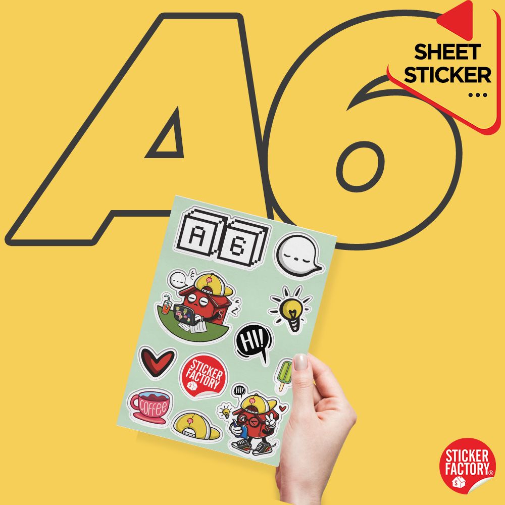 Sticker sheet vinyl