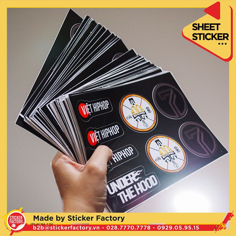 Sticker sheet vinyl