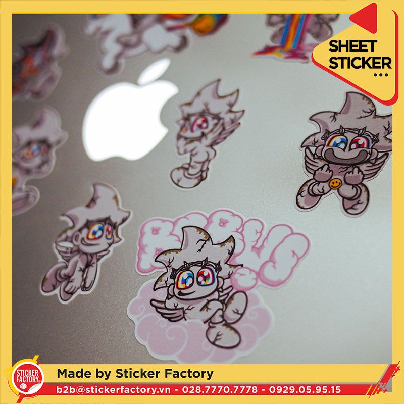 Sticker sheet vinyl