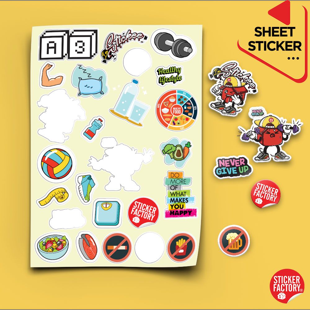 Sticker sheet vinyl