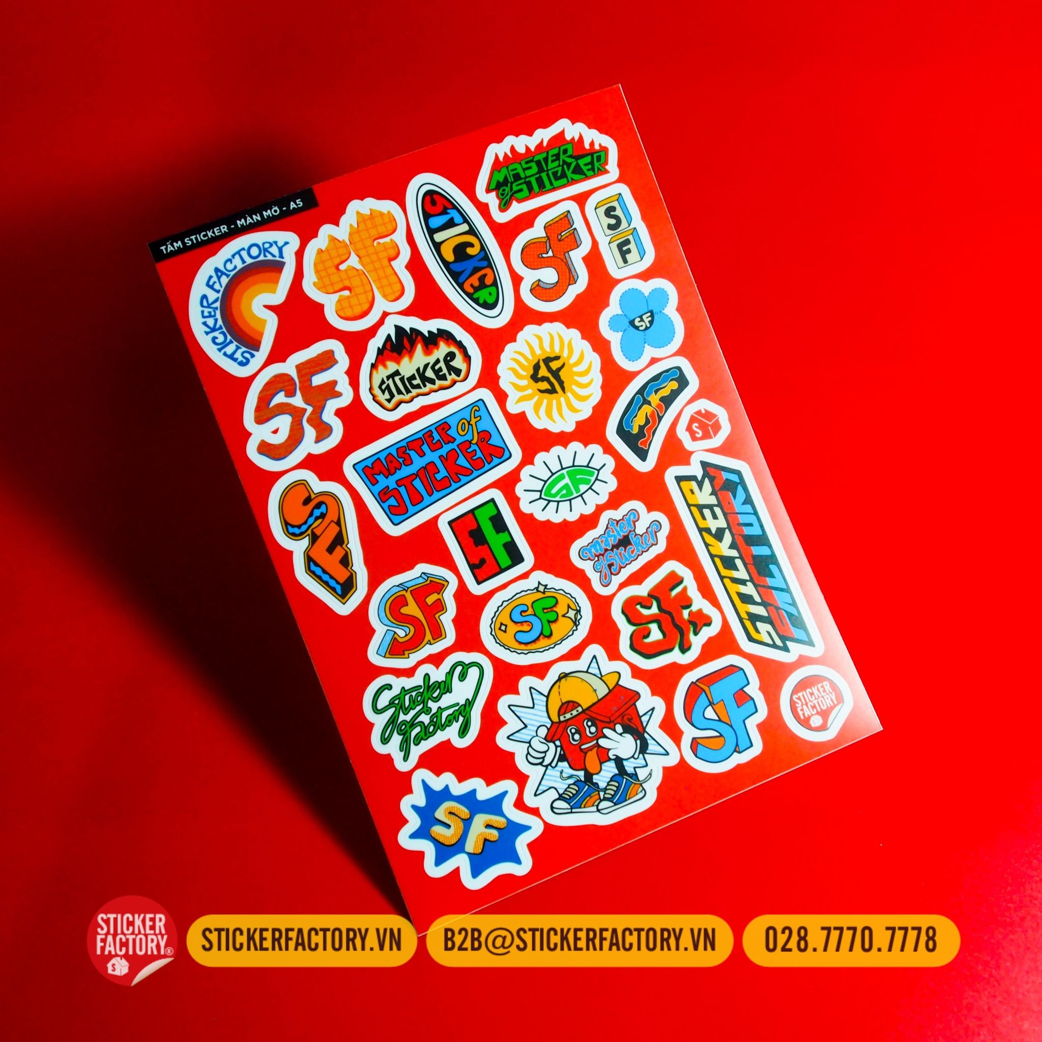 Samples Pack - Bộ mẫu các chất liệu sticker in theo yêu cầu