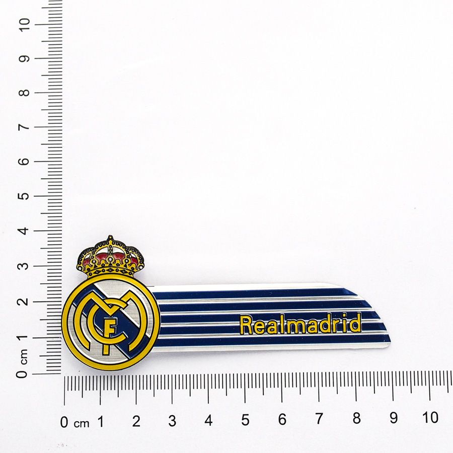 Sticker hình dán metal CLB Bóng đá - Real Madrid