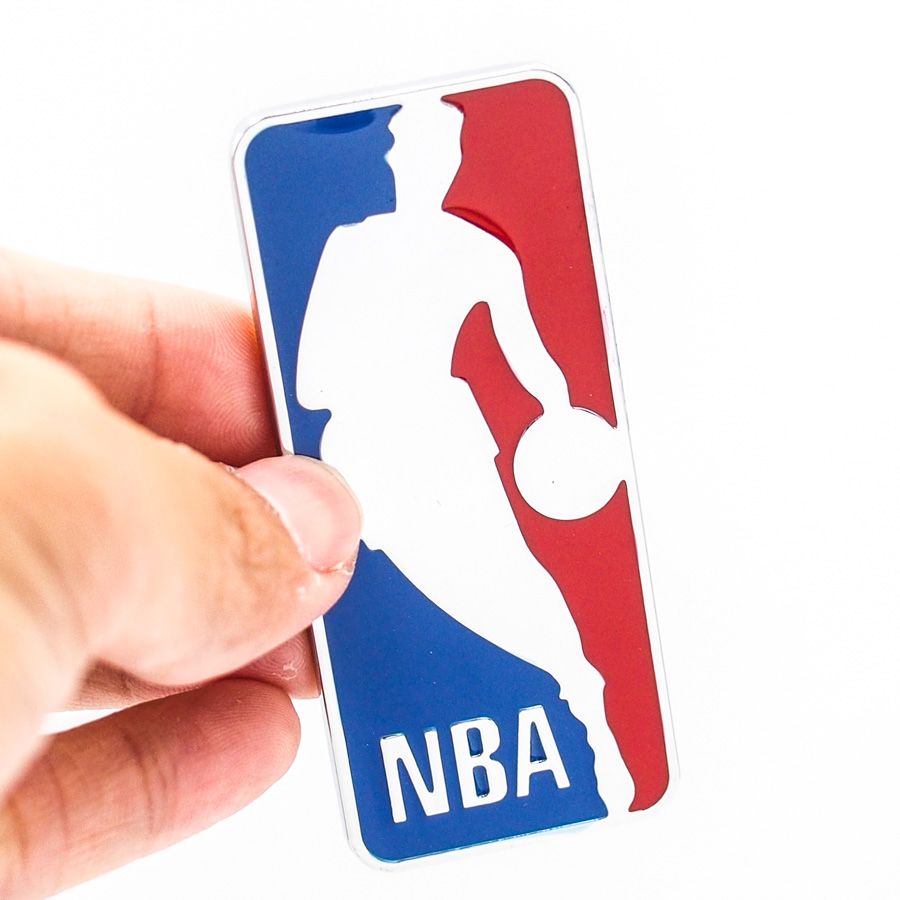 Sticker hình dán metal bóng rổ NBA 3D