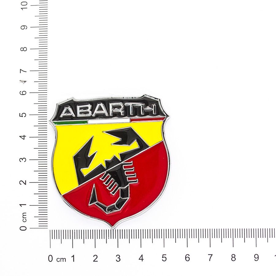Sticker hình dán metal Bọ Cạp Abarth 3D