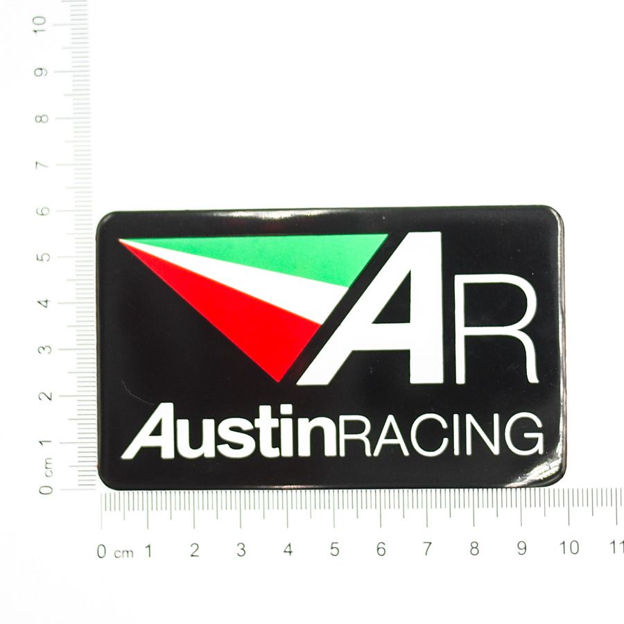 Set 2 miếng Sticker hình dán metal dán bô xe - Austin Racing Exhaust