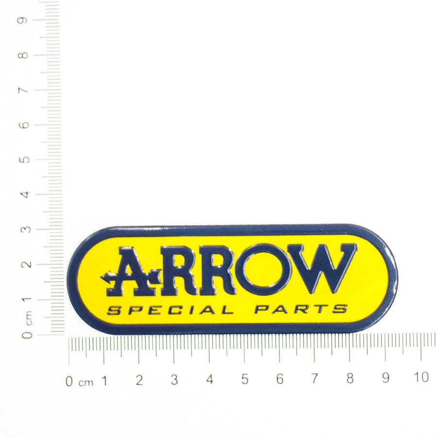 Set 2 miếng Sticker hình dán metal dán bô xe - Arrow Exhaust